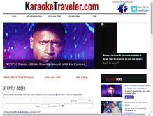 Tablet Screenshot of karaoketraveler.com